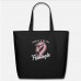 Single Flamingle Black Eco-Friendly Tote Bag